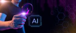 Futuristic AI Magnifying Glass