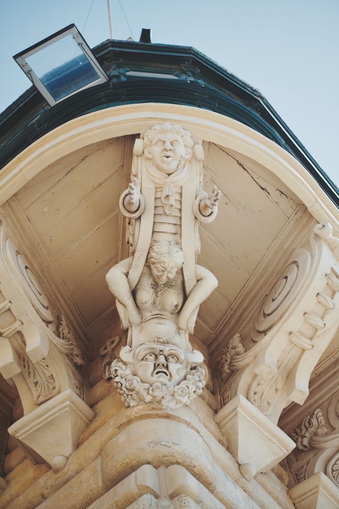 Gargoyle under the Grandmaster’s Palace roof in Malta
