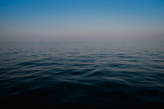 Calmed sea landscape