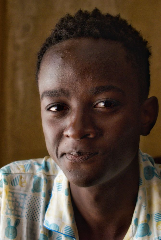 Portrait of teenage boy