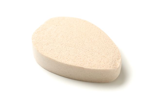 Light bath sponge isolated on plain background