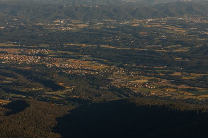 Aerial photo of landscape