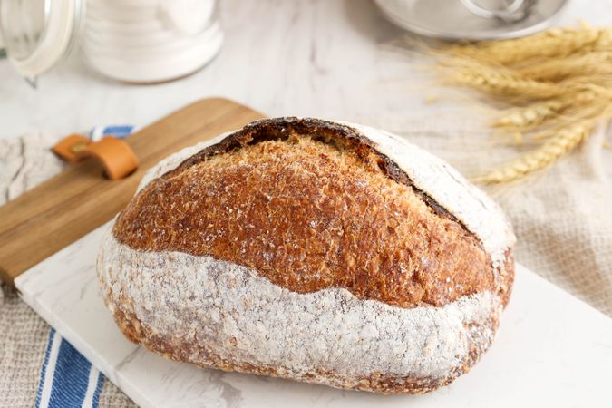 Close Up Artisan Sourdough Bread
