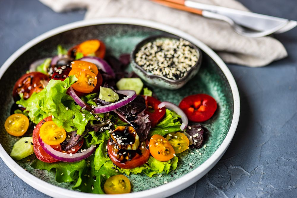 Fresh organic vegetable salad