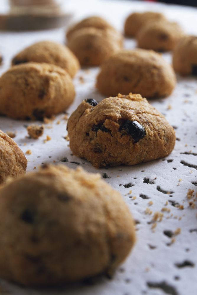 Homemade cookies on table