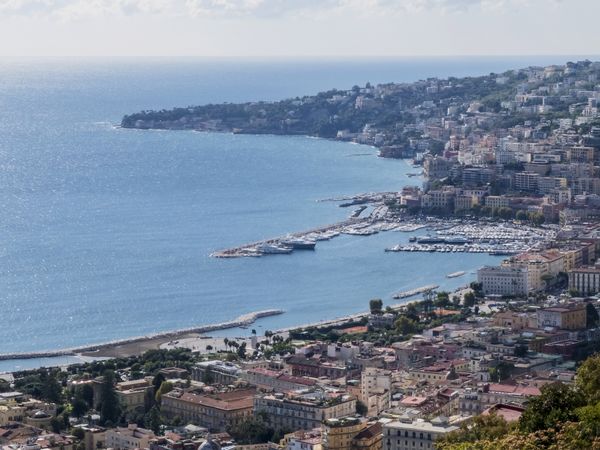 Coastal Naples view, Napoli, Italy