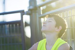 Portrait of a teen relaxing and dreaming