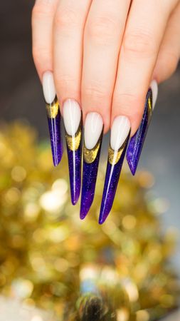Vibrant Coffin Nail Artistry