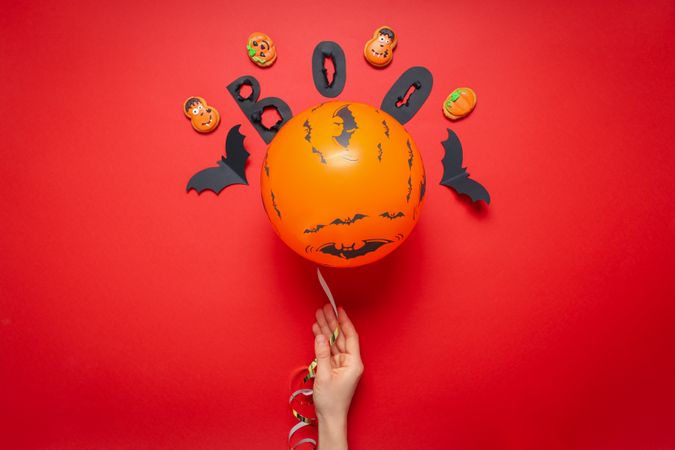 Concept of Halloween mood, Halloween vibes balloon