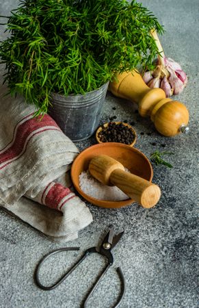 Seasoning on counter