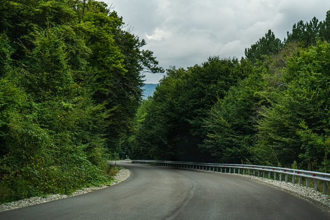 Road in the Caucasus mountains of Georgia