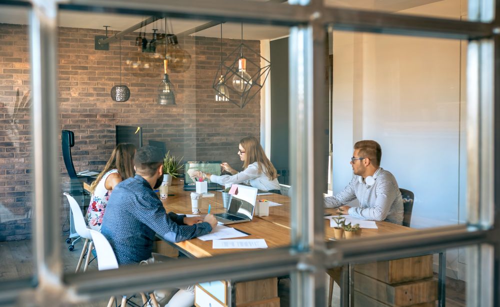 People at a business meeting in the office