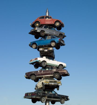 Berwyn car spindle was a sculpture created in 1989 by artist Dustin Shuler