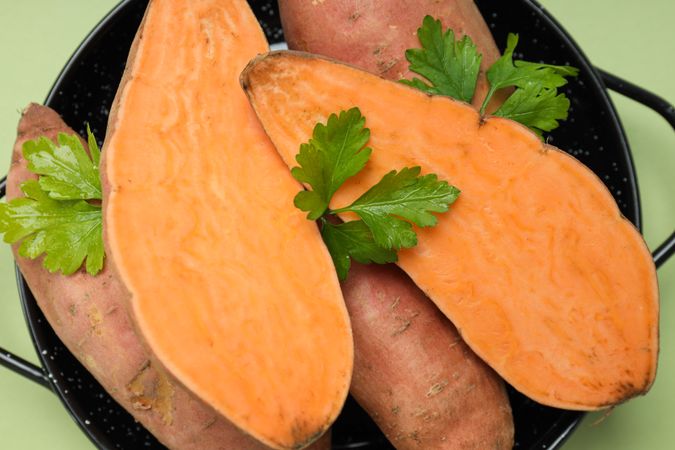Sweet potato, concept of healthy food, vegetables