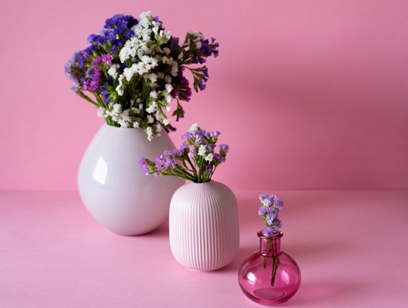 Multicolor sea lavender flowers bouquet