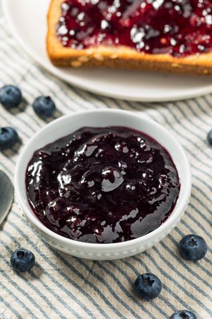 Raw Organic Blueberry Jam Preserves