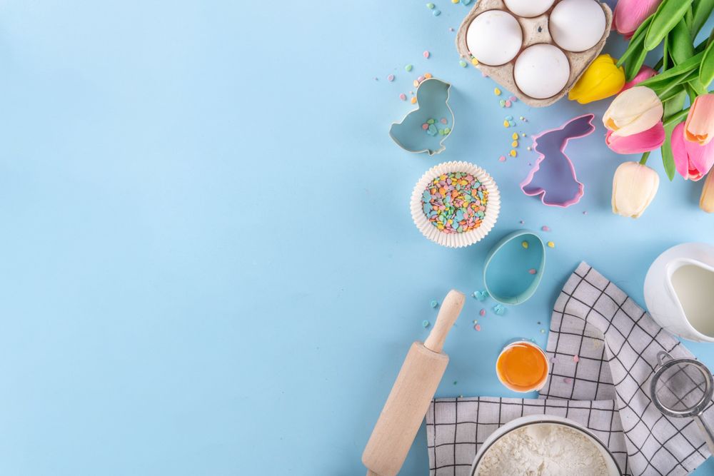 Easter baking background
