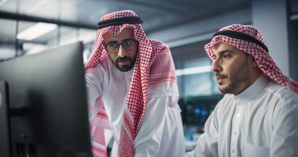 Empowered Young Middle Eastern Specialists Work on Digital E-Commerce Startup Business