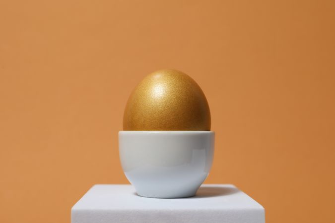 Concept of Richness and prosperity, golden eggs