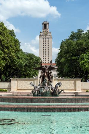 Littlefield Fountain at the University of Texas at Austin, Texas