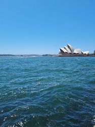 View of the Sydney Opera House from across the harbour