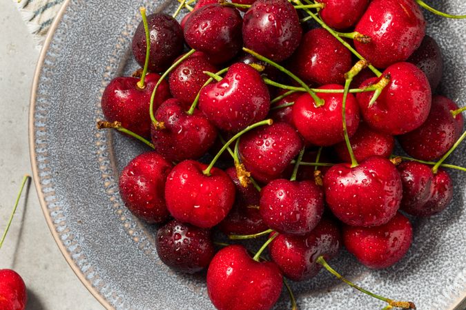 Raw Red Organic Cherries