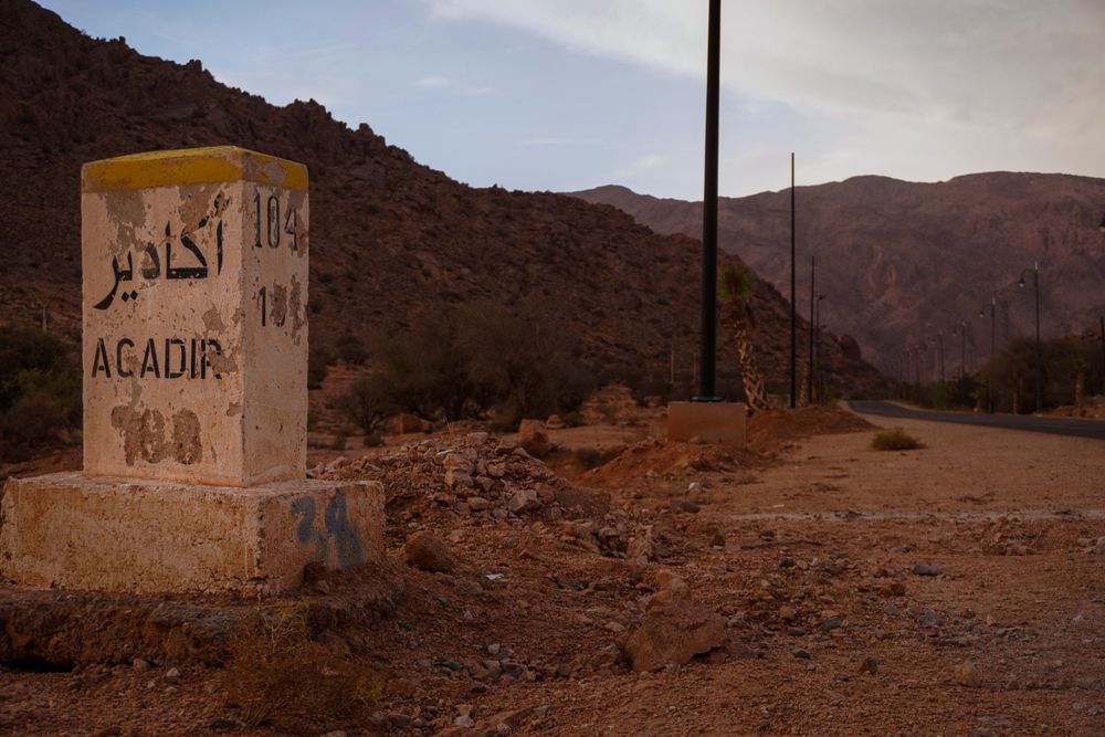 agadir road morocco