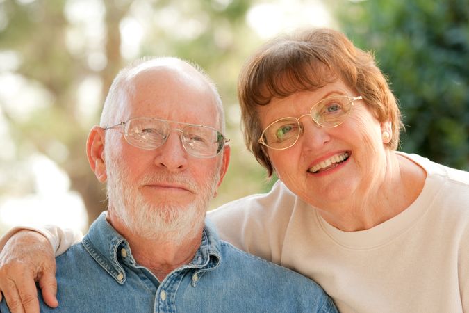 Happy Mature Couple Outdoor Portrait