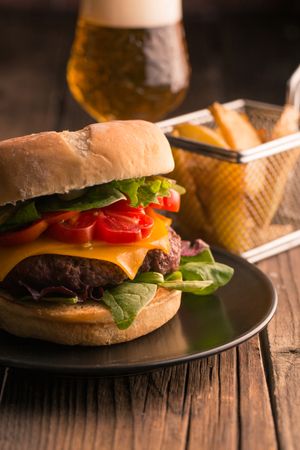 Homemade delicious burger