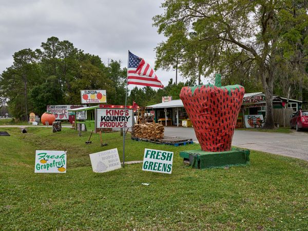 Roadside fruit and produce stand in Florida