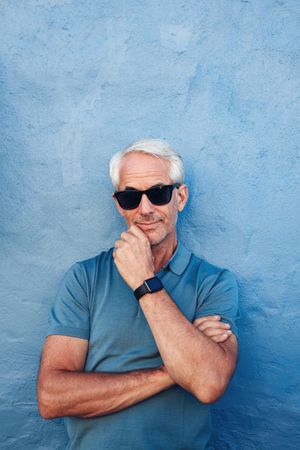 Portrait of stylish man with sunglasses