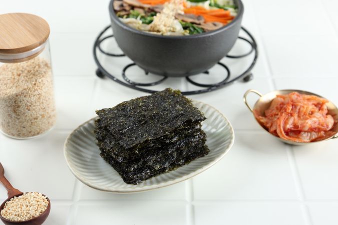 Korean Style Seaweed, Roasted Nori Laver, Ready to Eat