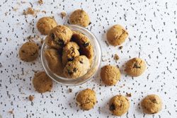 Homemade cookies on table