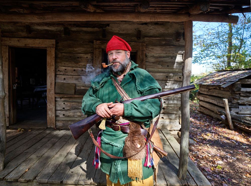"Mountain Man" historic re-enactor, Boone, North Carolina