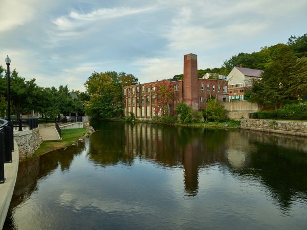 The Belknap Mill, on the Winnipesaukee River in Laconia, New Hampshire