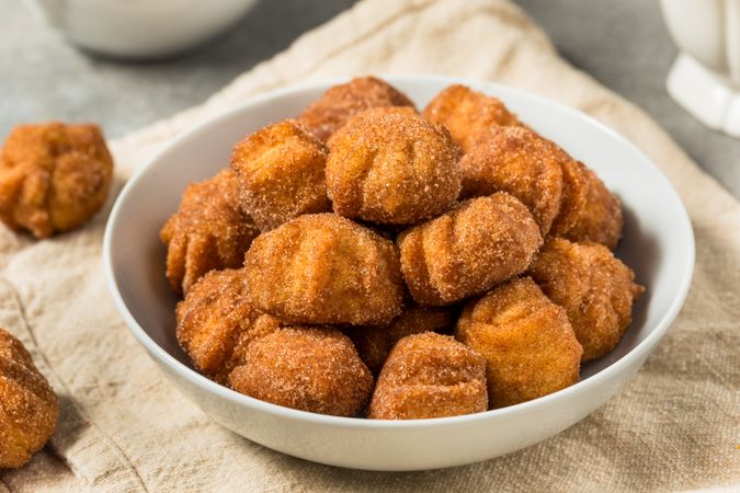 Sweet Homemade Churro Donut Bites