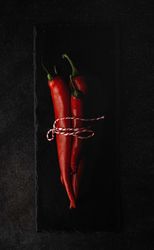 Fresh red and spicy chilli peppers