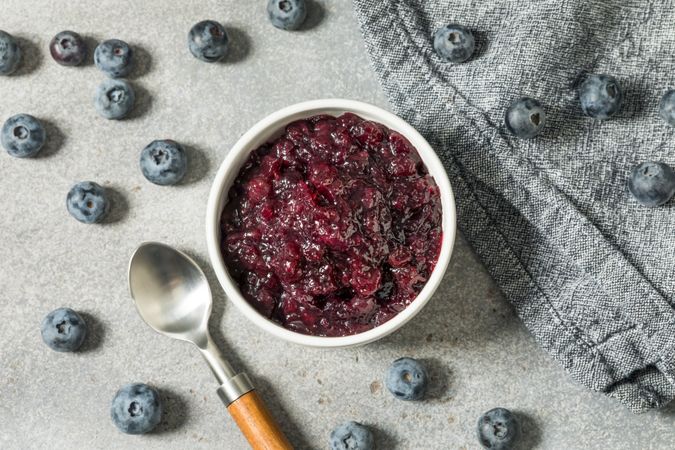 Sweet Homemade Organic Blueberry Jam