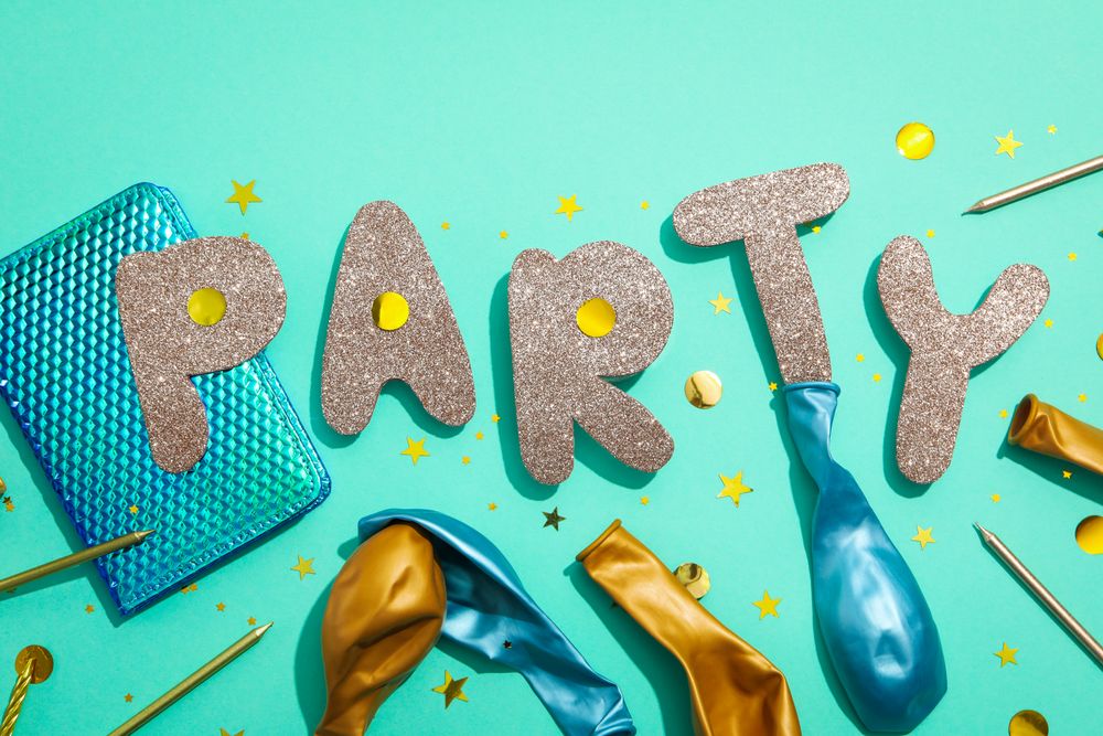 Concept of party and celebration, accessories for party