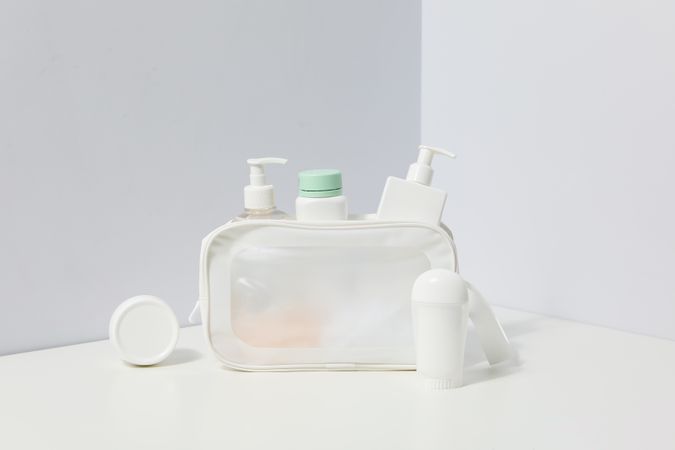 Toilet bag for different toilet and self care accessories