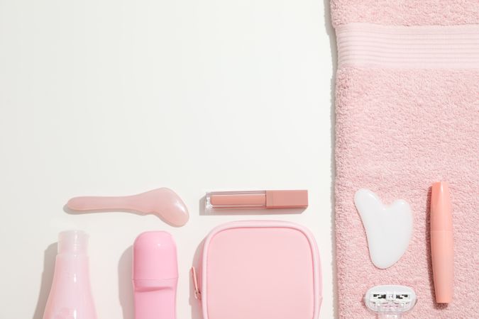 Toilet bag for different toilet and self care accessories