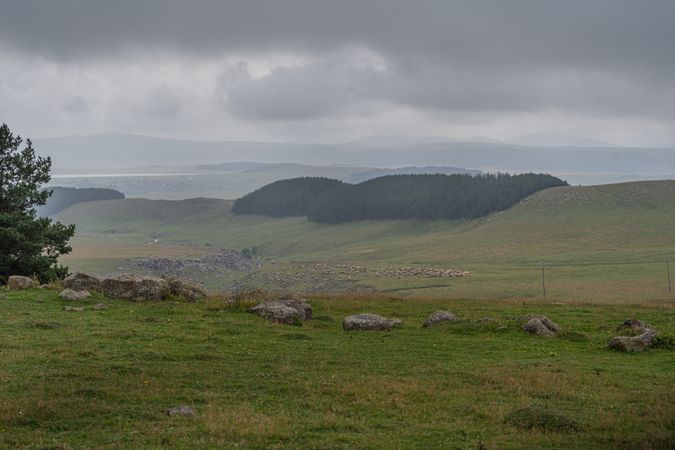 Megalith site in Tedjisi in Georgia