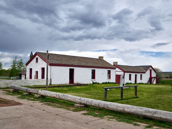A portion of Fort Bridger, a Wyoming state historical site, Uinta County, Wyoming