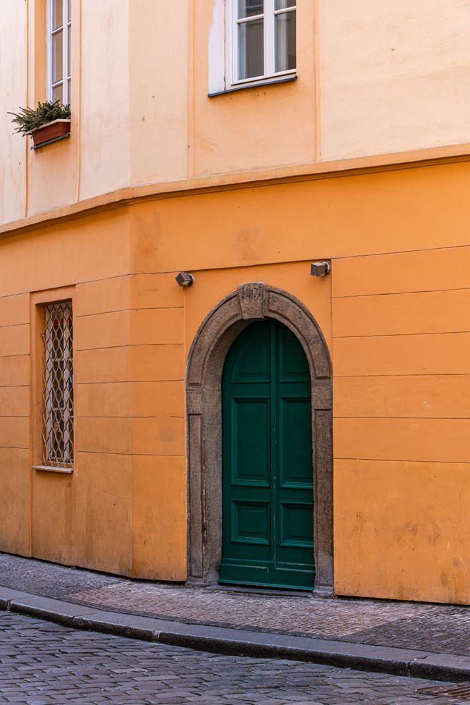 Narrow street of Old Prague