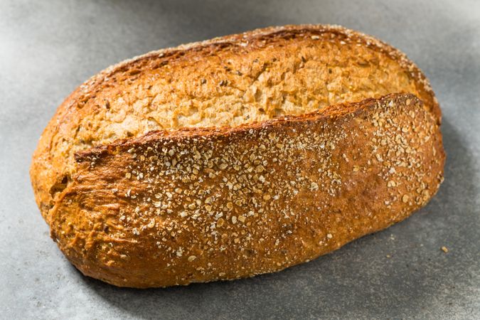 Organic Rustic Whole Grain Italian Bread Loaf