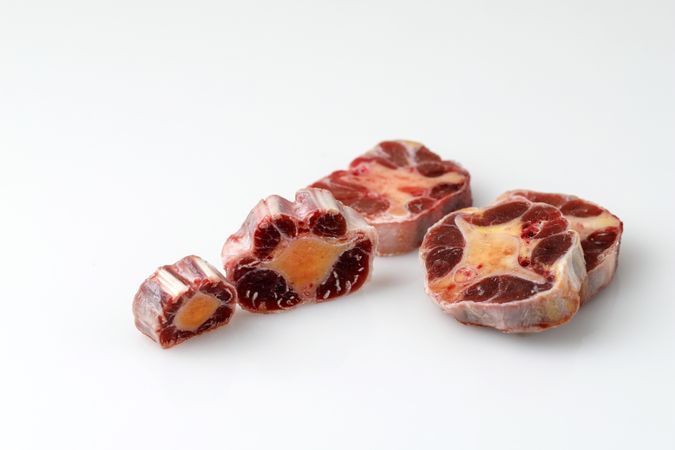 Raw Sliced Beef Oxtail