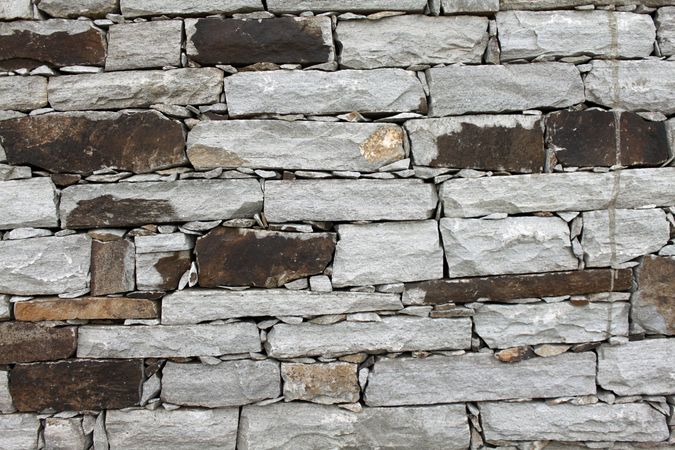 Grey and brown bricks texture