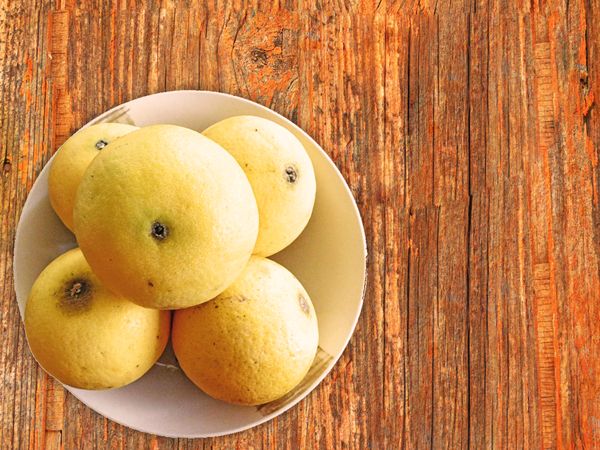 oranges on wooden background