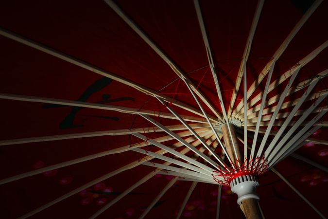 Traditional japanese umbrella, traditional japanese accessories concept