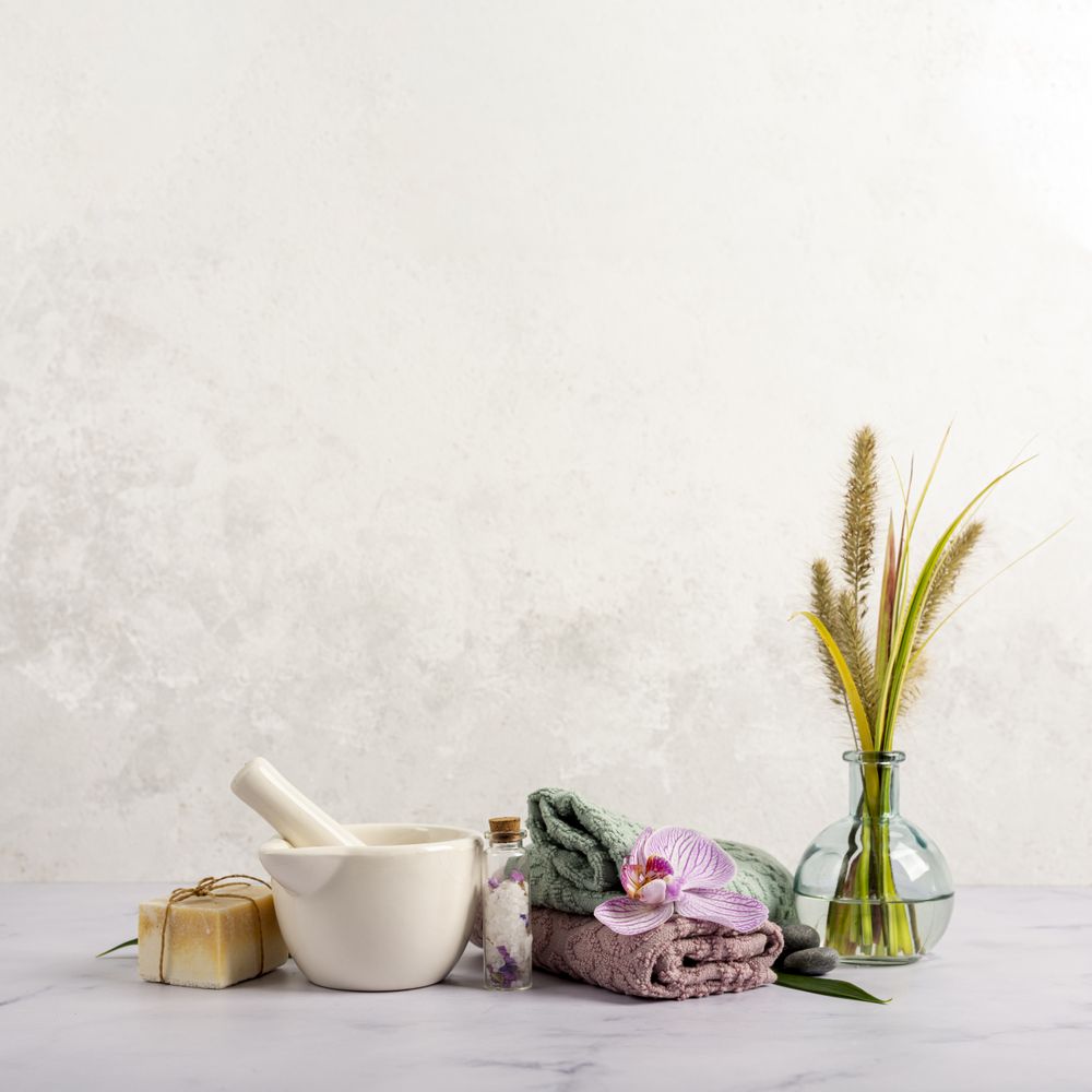 Assortment of spa items